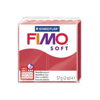 Entdecke die kraftvolle Schönheit von STAEDTLER FIMO Soft Modelliermasse in Kirschrot. Perfekt für beeindruckende Geschenke.