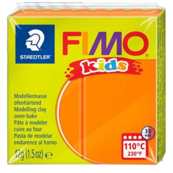 Verleihe deinen kreativen Projekten mit STAEDTLER FIMO Kids in Orange Schwung und Energie. Entdecke die Möglichkeiten für ein einzigartiges Geschenk!