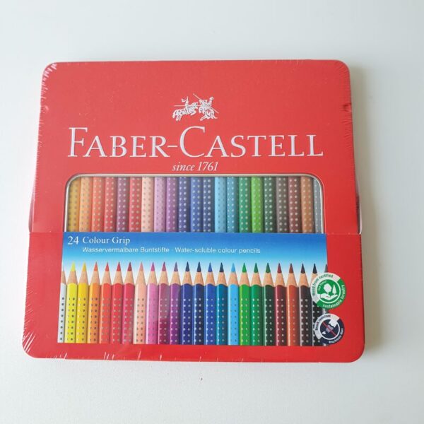 Personalisierte Faber-Castell Colour Grip Farbstifte mit Gravur – hochwertige Geschenkidee für die Einschulung, den ersten Schultag für Kinder.