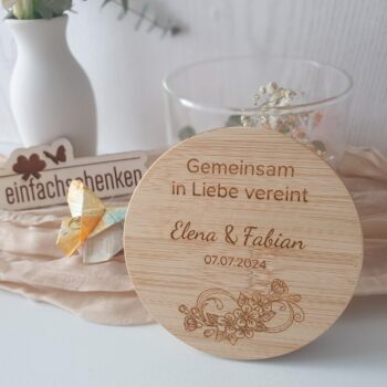 Entdecke unser Vorratsglas "Kirschblüten" – das perfekte personalisierte Hochzeitsgeschenk, um Liebe und Zuneigung auszudrücken. Ideal für Geldgeschenke.