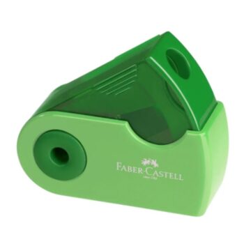 Entdecke den Faber-Castell Spitzer Sleeve Mini, ergonomisch, Farbe grün – perfekt für Schule, als Inhalt einer Schultüte und Einschulungsgeschenke.