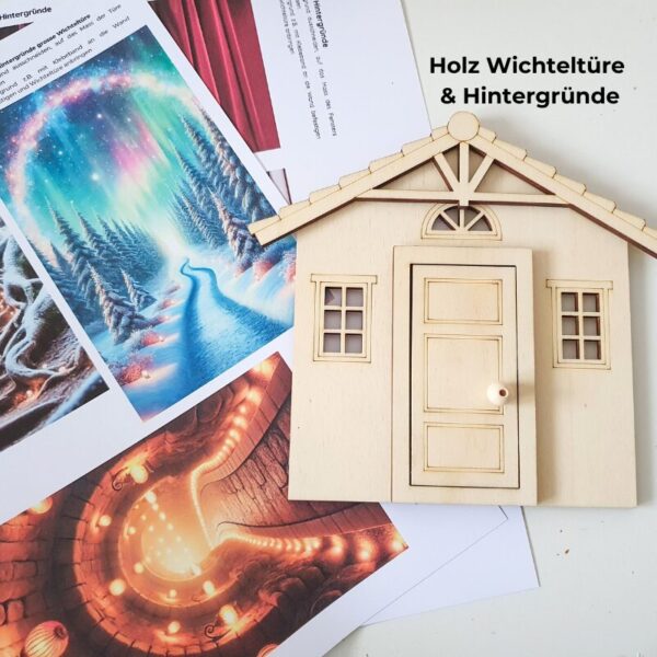 Starte magisch in die Adventszeit mit unserem Wichteltüre Starter Set. Inkl. Baum, Holz-Wichteltüre, eine Fahrplan, Wichtelbriefen, Wichtelgeschichte uvm.