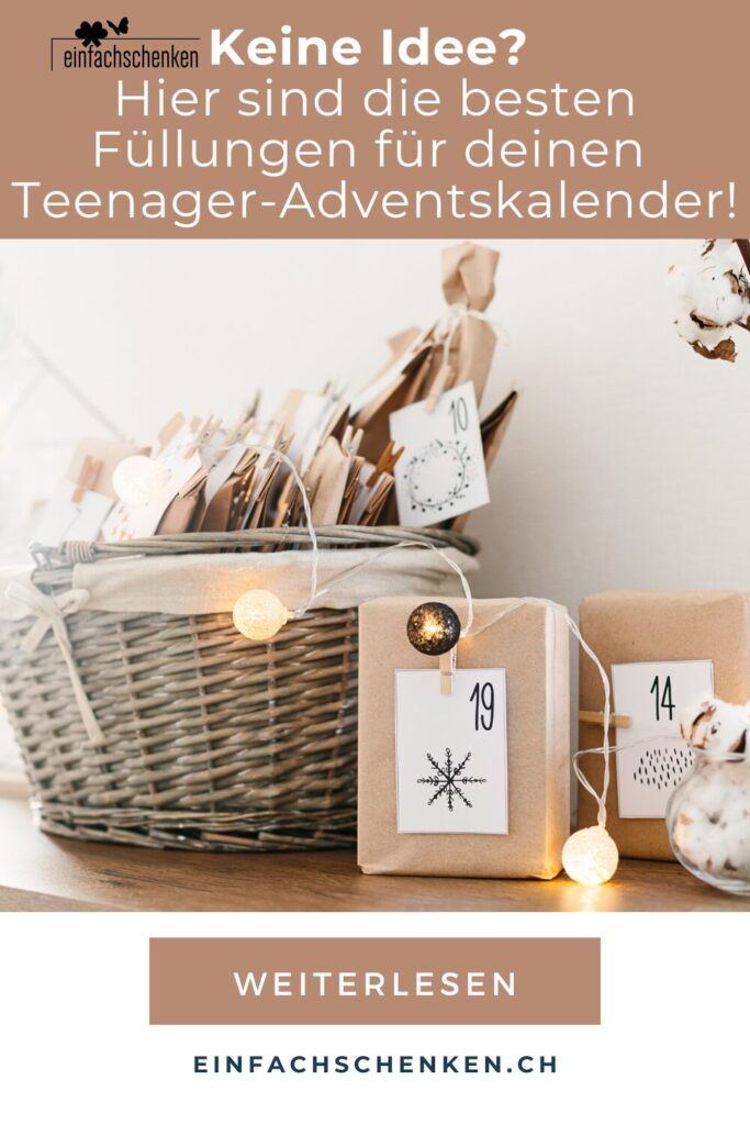 Die besten Ideen für Adventskalender Füllungen für Teenager. Von DIY-Ideen bis fertigen Kalendern – hier findest du kreative Inspirationen!