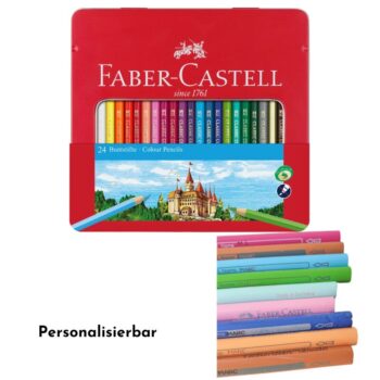 Das perfekte Geschenk für Kreative - personalisierte Faber-Castell Classic Farbstiften 36 Stk. Ideal für Einschulung, zurück zur Schule und kreative Projekte.