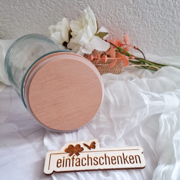Vorratsglas personalisiert mit Wunschdesign oder Logo selber gestalten – Bild 3