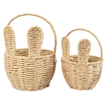 Osterkörbchen Hase aus Weide mit Henkel, Osternest zum Befüllen, erhältlich in klein oder gross.