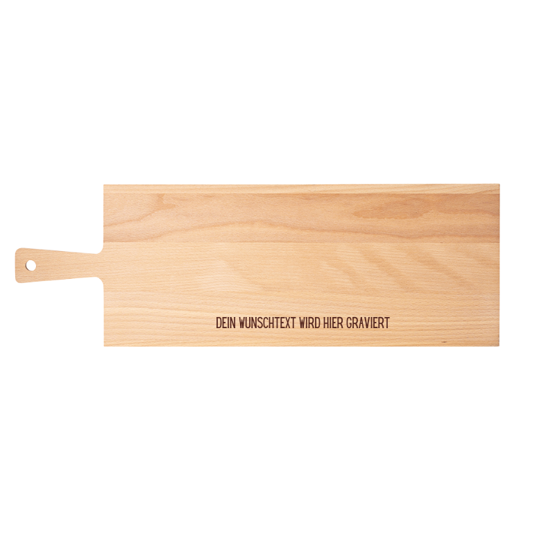 Personalisiertes Apérobrett aus massivem Buchenholz mit individueller Wunschtext Gravur, hochwertiges Brot- und Schneidebrett, ideal als Geschenk zum Geburtstag, Einzug oder Weihnachten, Jubiläum, Pensionierung.